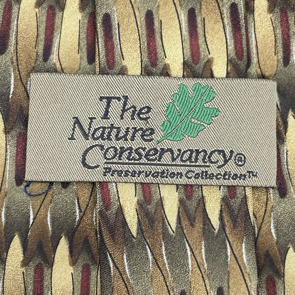 The Nature Conservancy /Martini Art Silk Neckties Lot of 3 Salmon Camel Art Deco - Picture 4 of 16